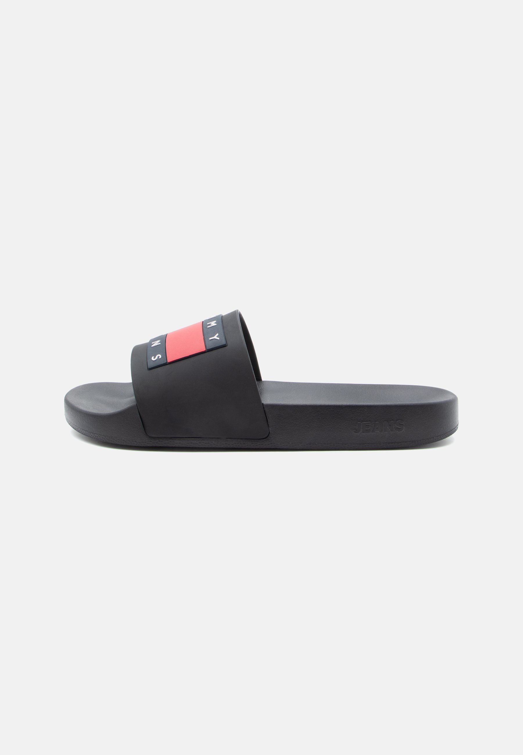 Tommy Jeans zwembadslippers - Zwart