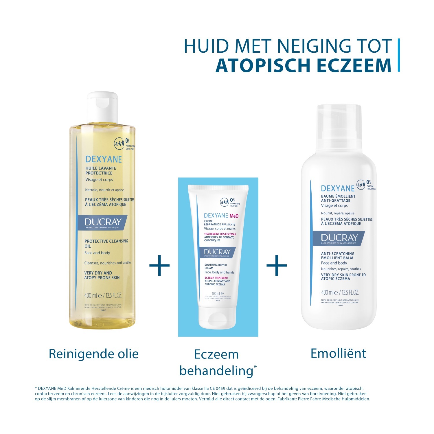 Ducray sprchový olej DEXYANE ochranný čistiaci olej - 200 ml