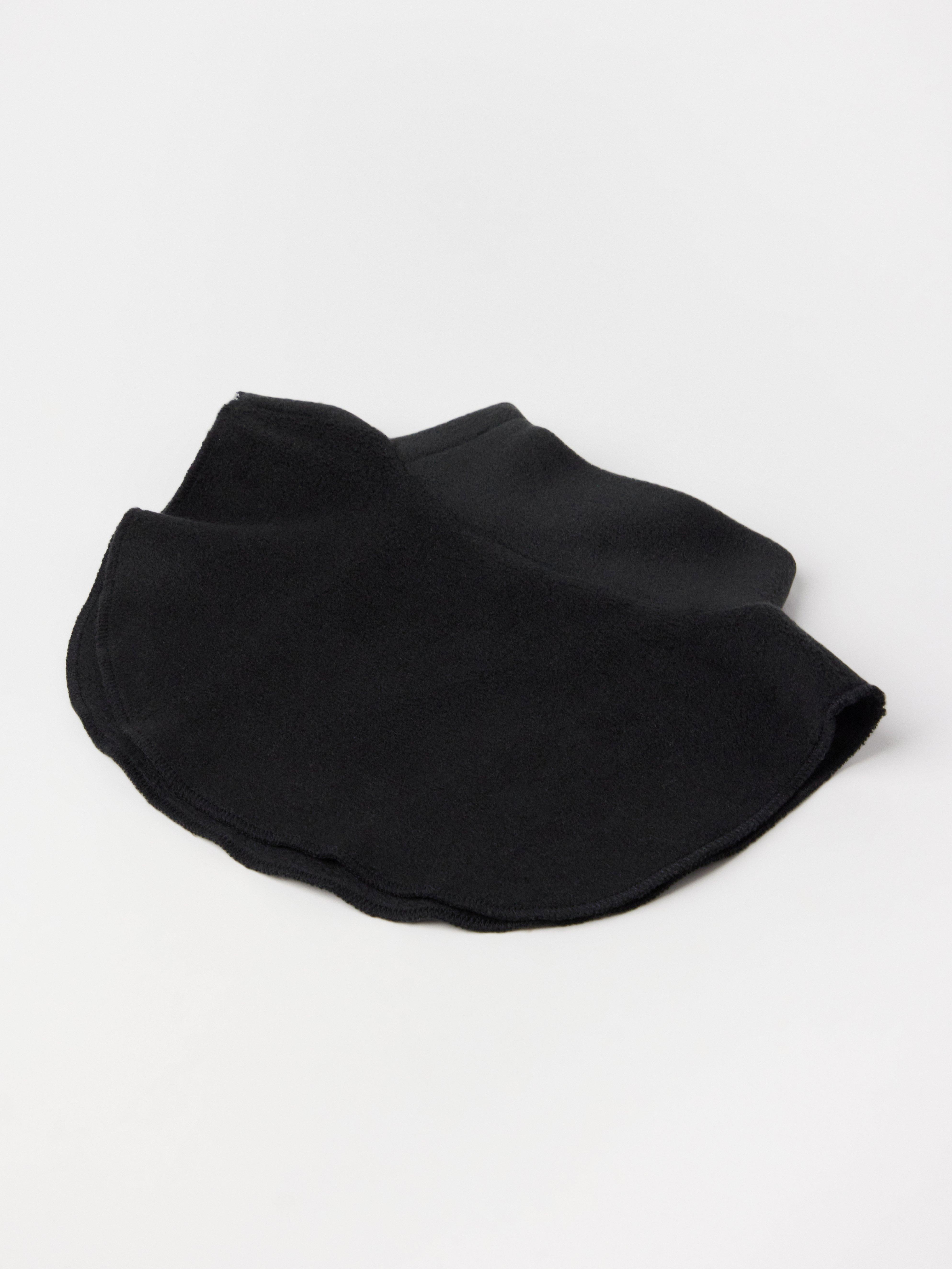 Fuskpolo em fleece preto