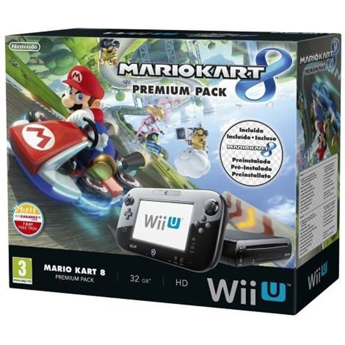 Console Wii U - Nintendo - Mario Kart 8 - 32 GB - Nero