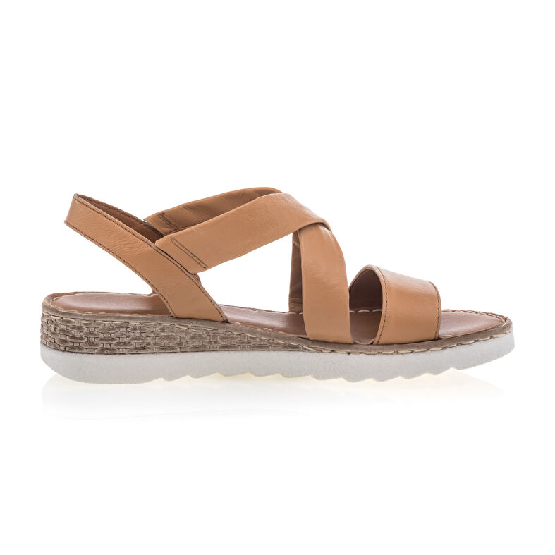 Brune sandaler / sko med åpen tå til dame
