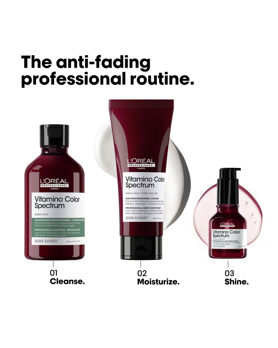 L'ORÉAL PROFESSIONNEL Vitamino Color Spectrum Green Șampon - Pentru păr șaten închis