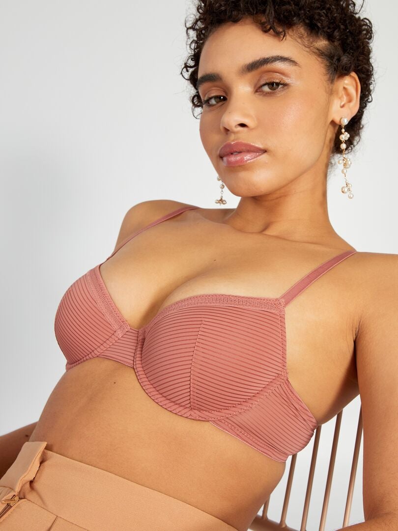 Sutiã acolchoado de microfibra - ROSA