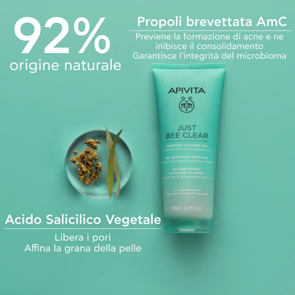 Just Bee Clear Gel Detergente Purificante - Gel detergente viso