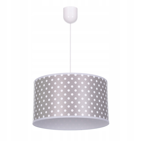 Lampa wisząca sufitowa żyrandol nadruk abażur KROPKI