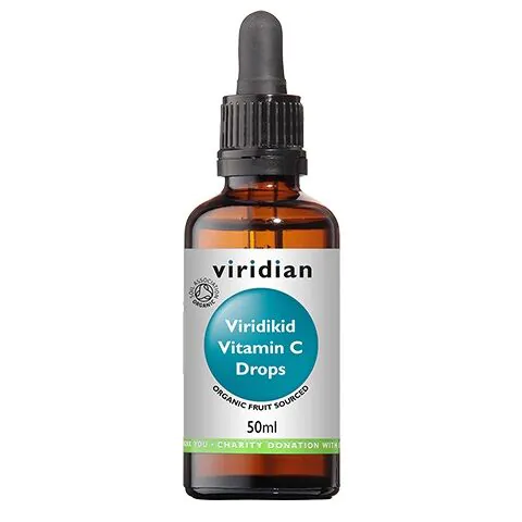Viridian Virikid, Ekologiczna witamina C w kroplach dla dzieci