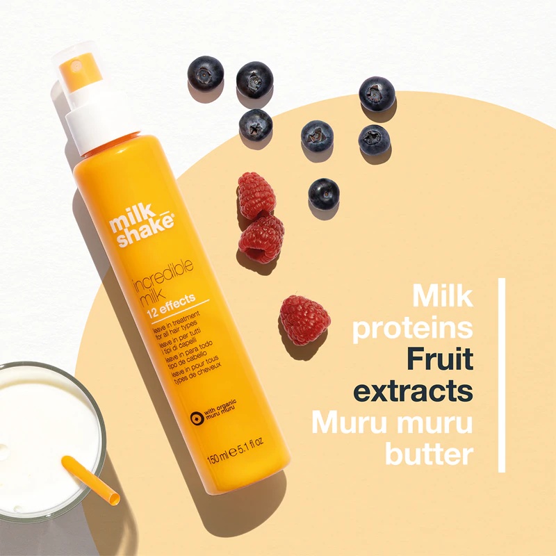 milk_shake® Incredible Milk 12 Effects nenoskalojams līdzeklis visiem matu tipiem
