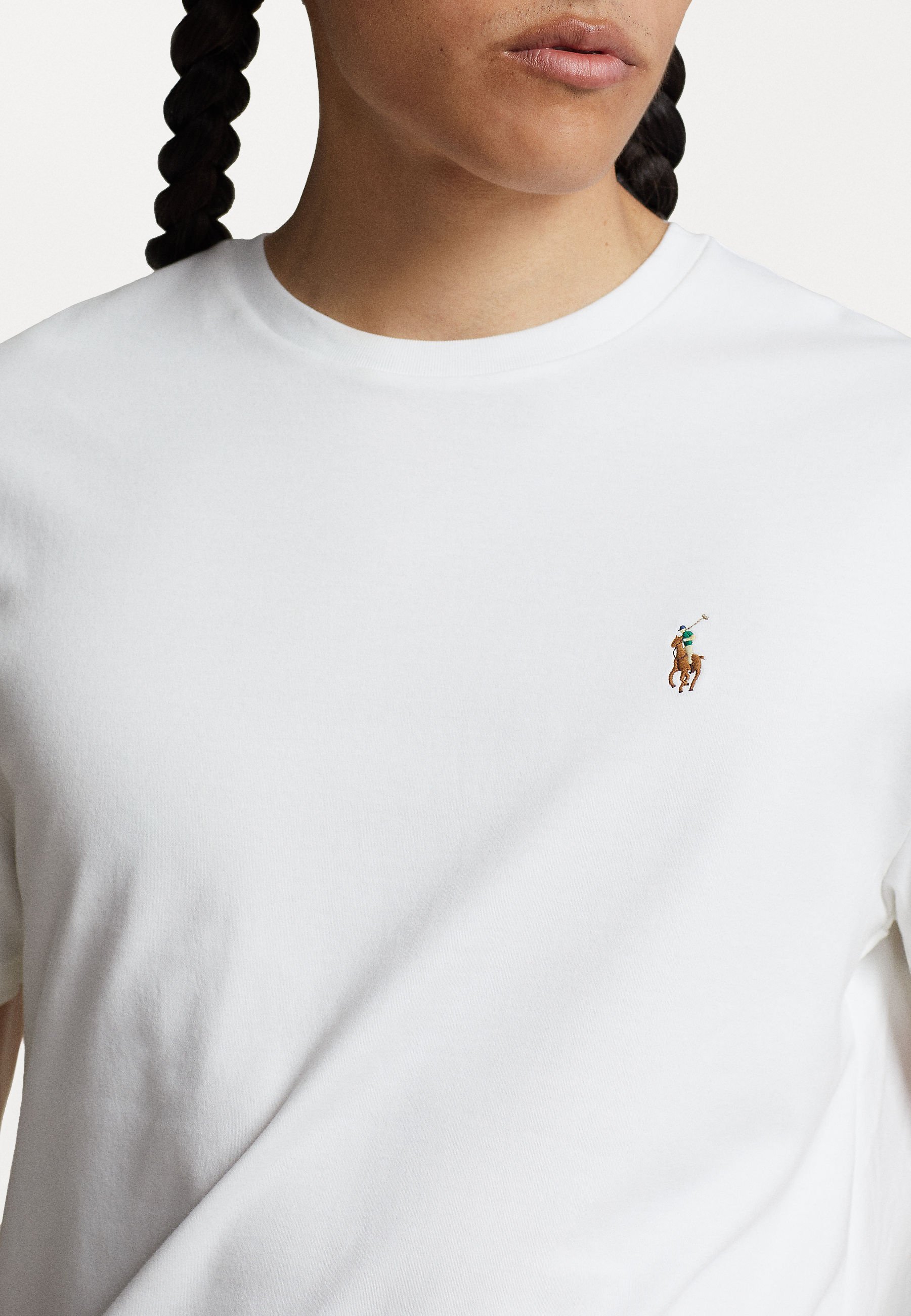 Polo Ralph Lauren T-shirt CUSTOM SLIM FIT in morbido cotone - T-shirt basic - bianca