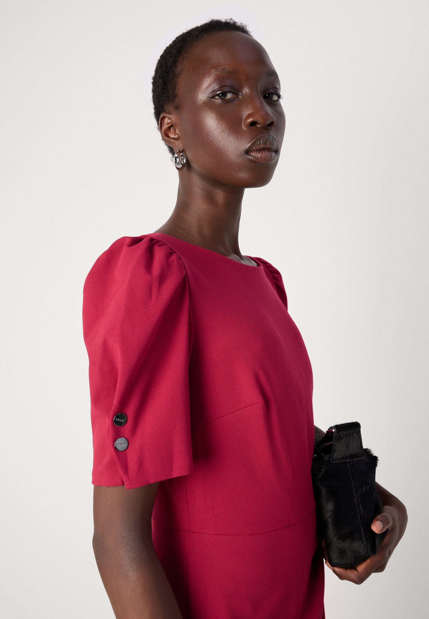DKNY FAUX WRAP SKIRT - Triikkleit - beet