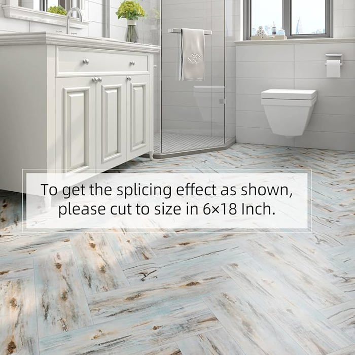 Rollo de linóleo, vinilo adhesivo, 90×15CM, PVC, suelo adhesivo, efecto madera azul, azulejos para paredes, suelo de linóleo, efecto madera azul, 5 rollos, 5 suelos de PVC