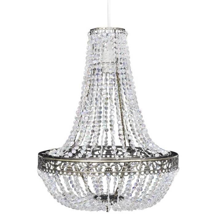 vidaXL Lustre suspendu Crystal 36,5 x 46 cm