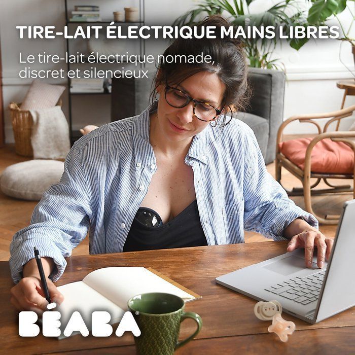 Tiralatte elettrico a mani libere - BEABA - Blu notte