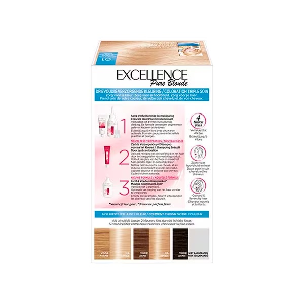 L'Oréal Paris Excellence Pure Blonde 01 Ultra svijetla prirodna plava trajna boja za kosu