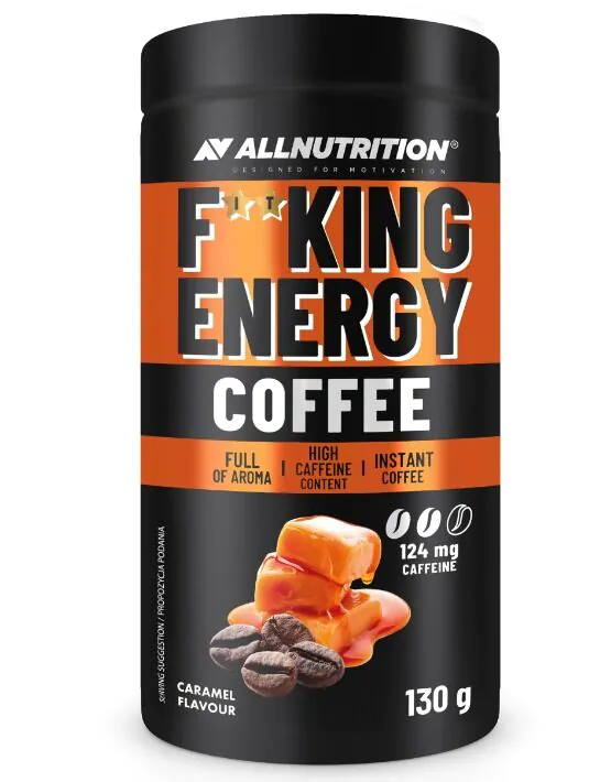 Allnutrition Fitking Evergy Coffee Caramel - kawa rozpuszczalna 130 g