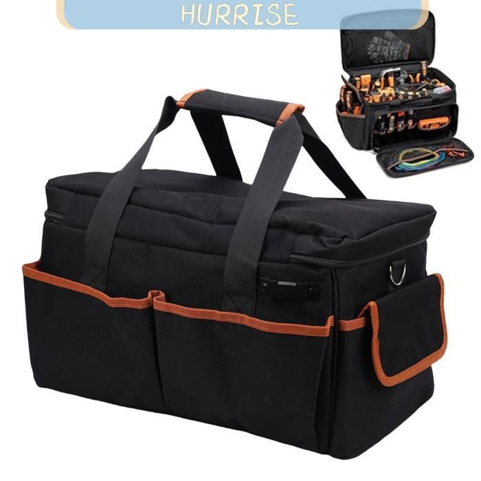 Borsa portautensili Tbest, robusta cassetta portautensili in tessuto Oxford con ampio scomparto per la ferramenta.