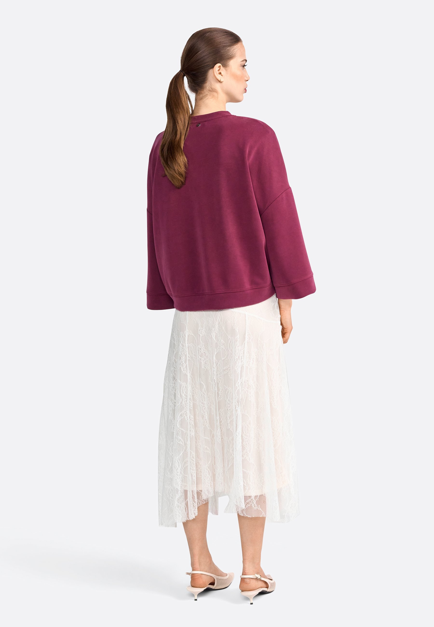 Rich & Royal Sweatshirt - robijnrode gloed