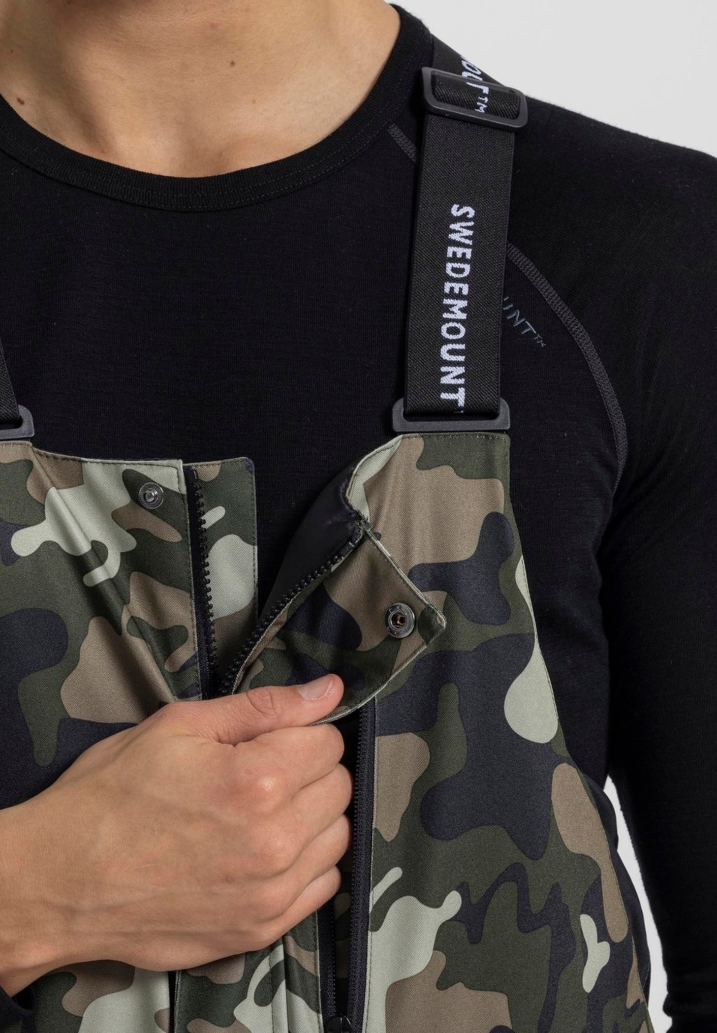 Swedemount ST. ANTON - Pantaloni da snowboard - mimetica verde