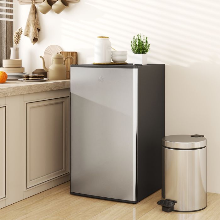Réfrigérateur congélateur - HOMCOM - 91 L - étagères modulables - design sous-comptoir - classe d'efficacité énergétique E - noir