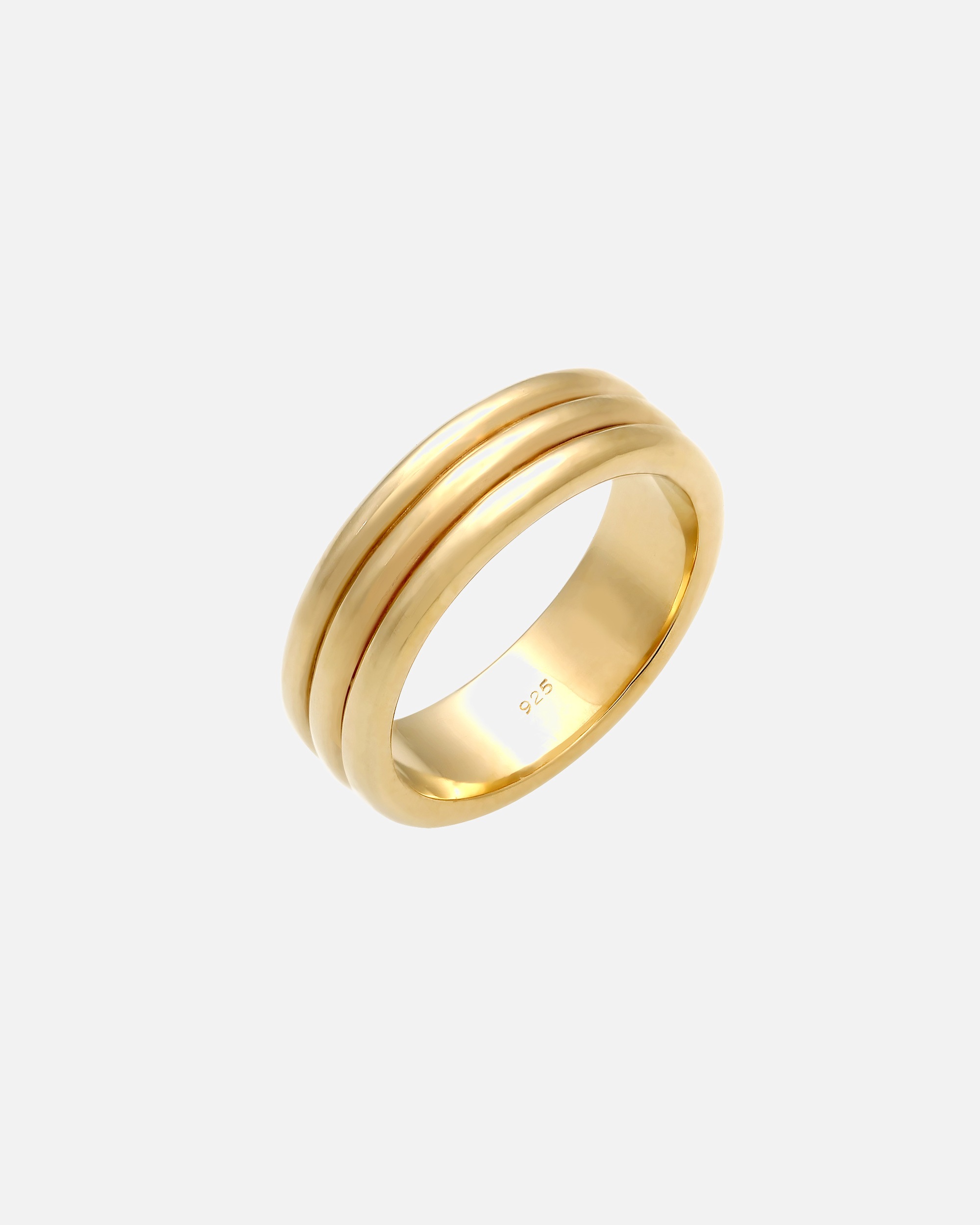 Elli PREMIUM Anneau Couple Minimal Bague Femme - (925/1000) Argent