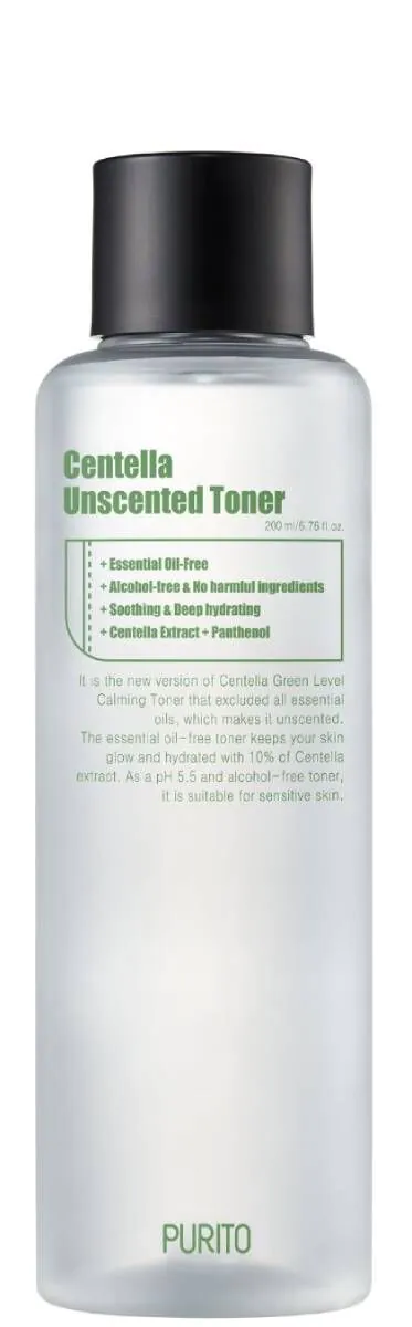 Purito Centella Unscented Bezzapachowy Toner z Ekstraktem z Wąkroty Azjatyckiej