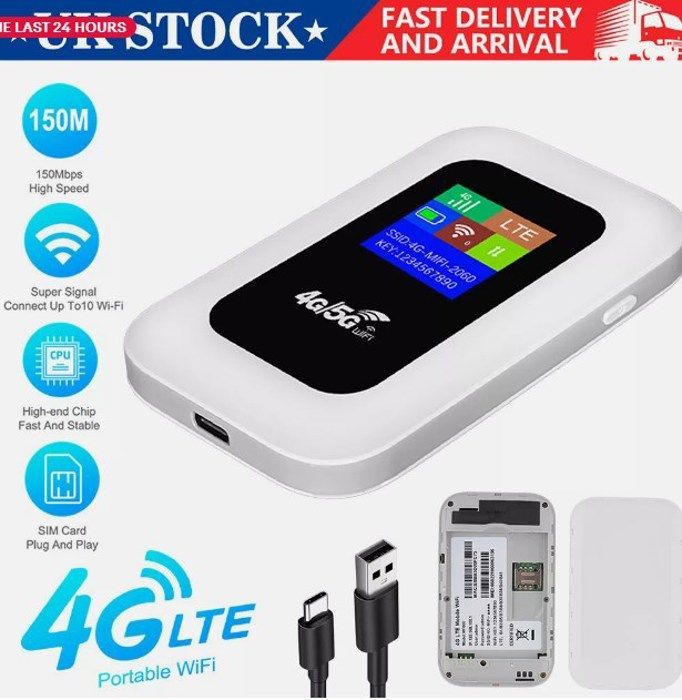 Router wireless WiFi mobile sbloccato ad alta velocità, hotspot MiFi portatile 4G LTE