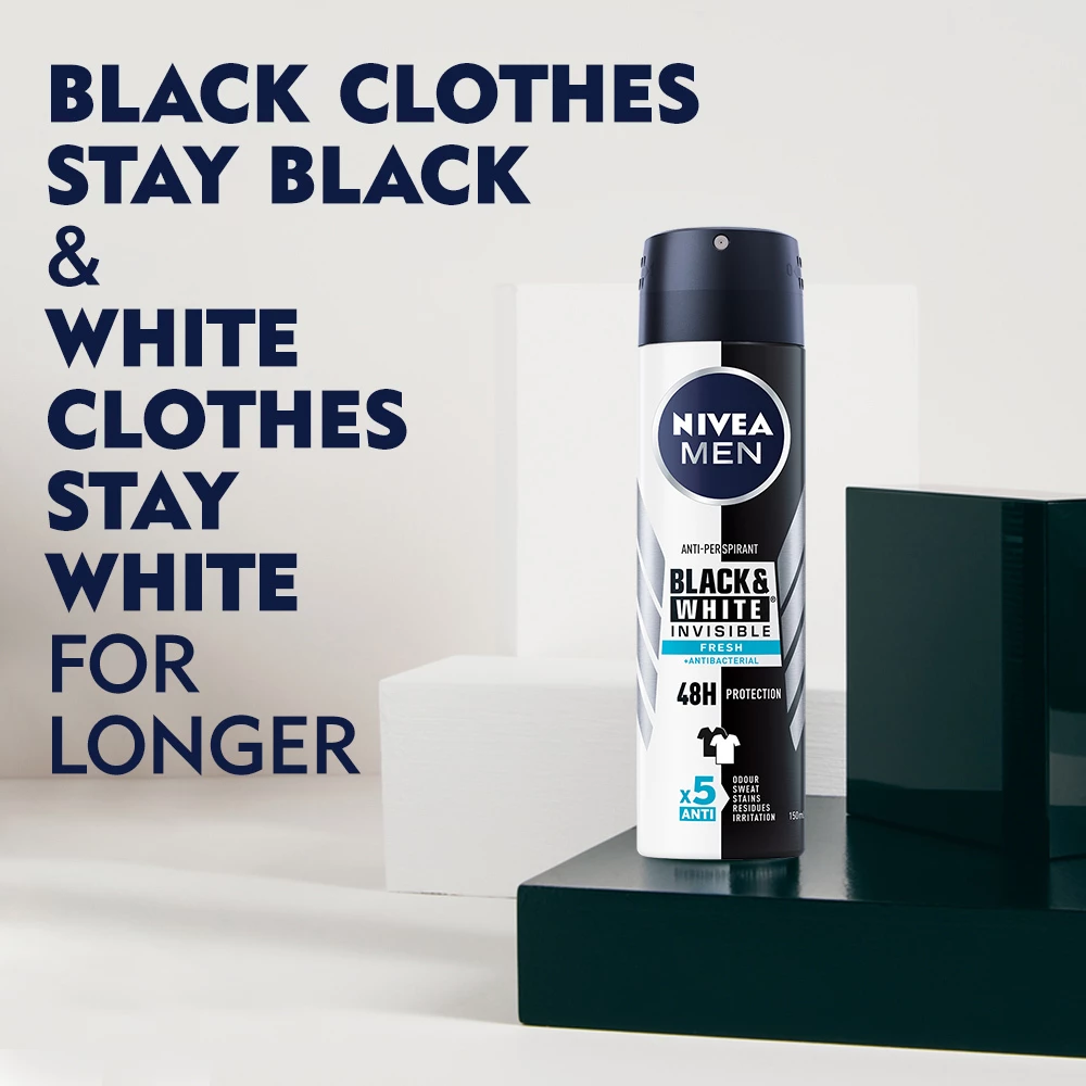NIVEA Black & White Fresh Spray 150 ml