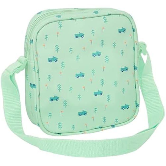 Bolso bandolera infantil - SAFTA - PRESCOLAR CARES - Verde - Cómodo - Sintético