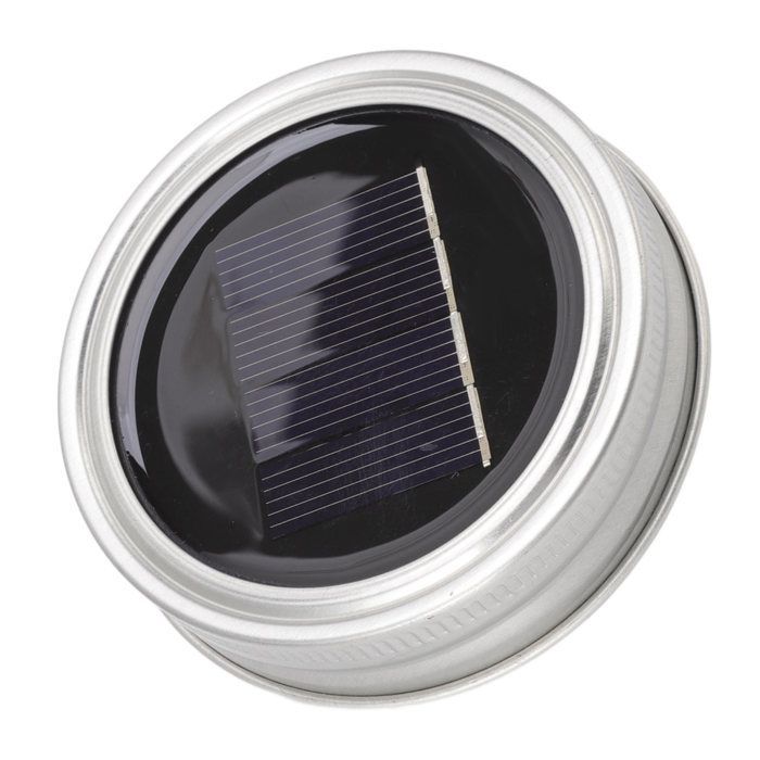 Couvercle de Pot Solaire 20 LED 6.6ft, Guirlande Fée Sans Flamme pour Pot Standard