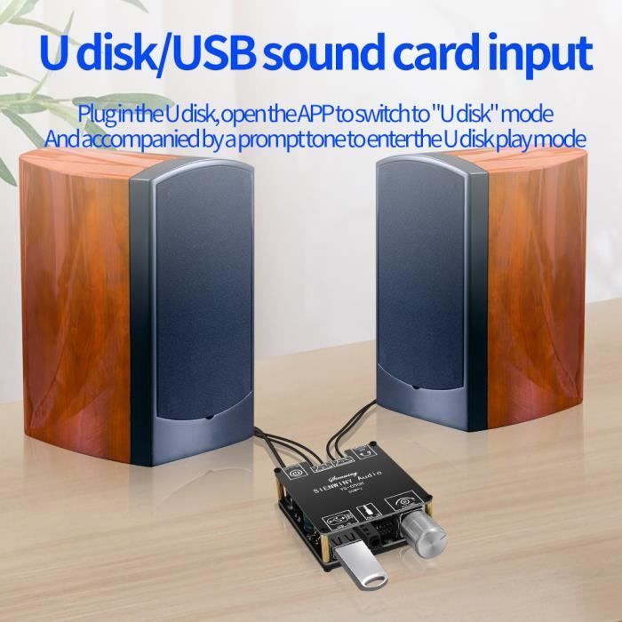 Módulo de placa amplificadora digital estéreo HiFi Bluetooth YS-C50H 50W*2 TPA3116