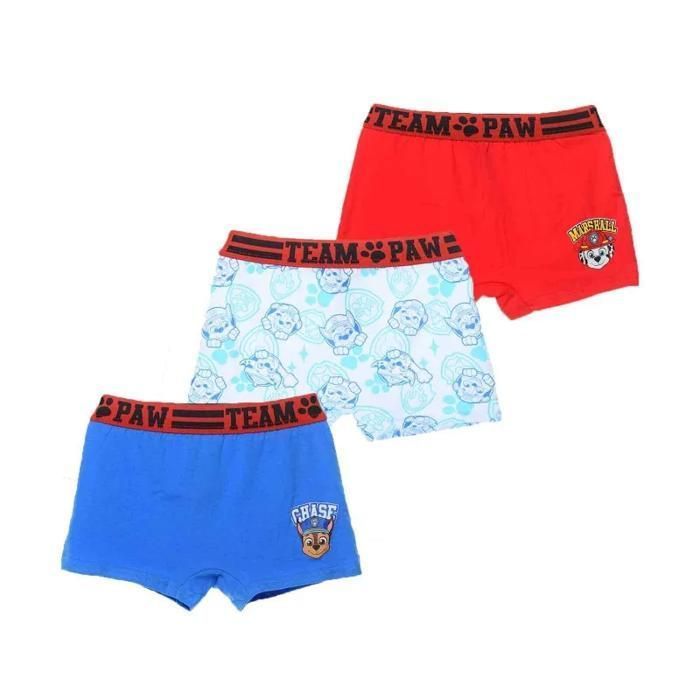 Pacote com 3 cuecas boxer de algodão para meninos 