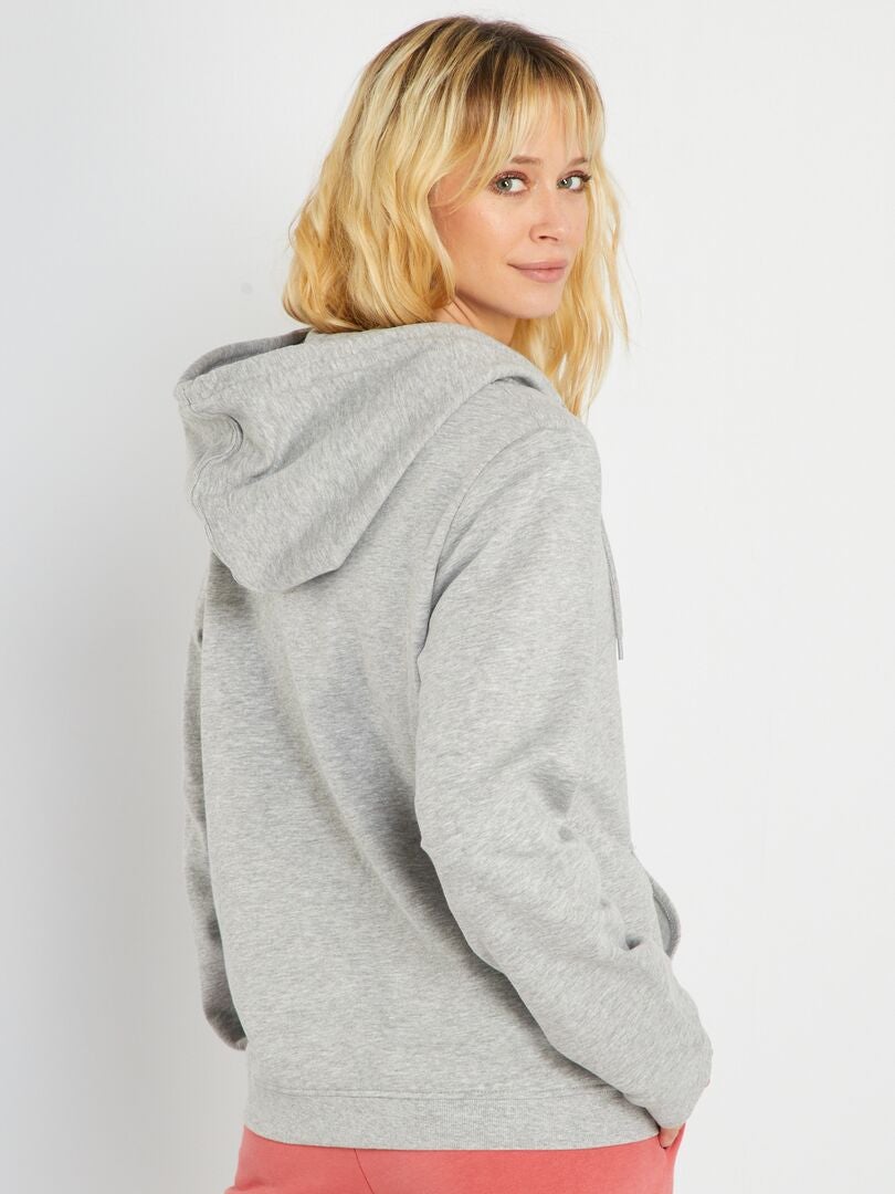 Sudadera con cremallera - GRIS