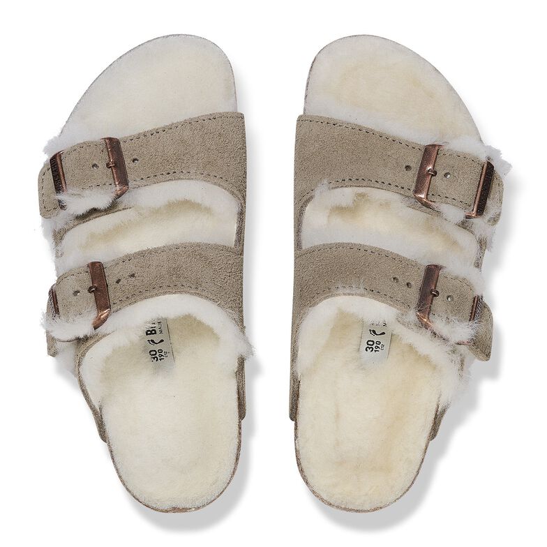 Arizona pelliccia di agnello Kids Pelle scamosciata - Taupe Taupe