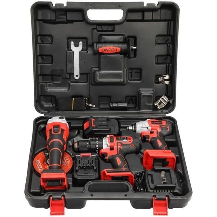 Pack 3 tools - TEENO - TEENO 20V - 20V 3Ah batteries - Brushless - Professional use