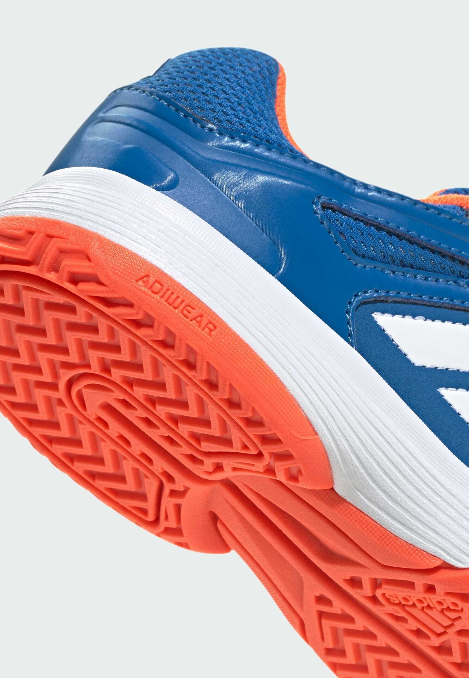 adidas Performance COURT - Volleybalschoenen - helder koningsblauw, wolkenwit, team zonne-oranje