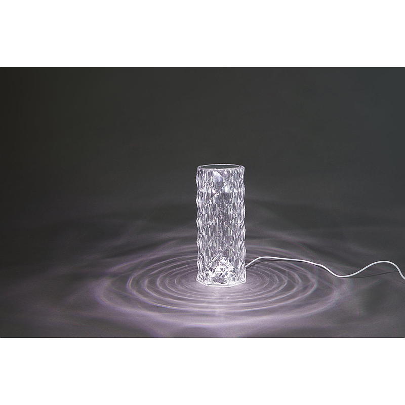 Lámpara de mesa LED para el hogar, 9x21,5 cm, con cambio de color táctil.