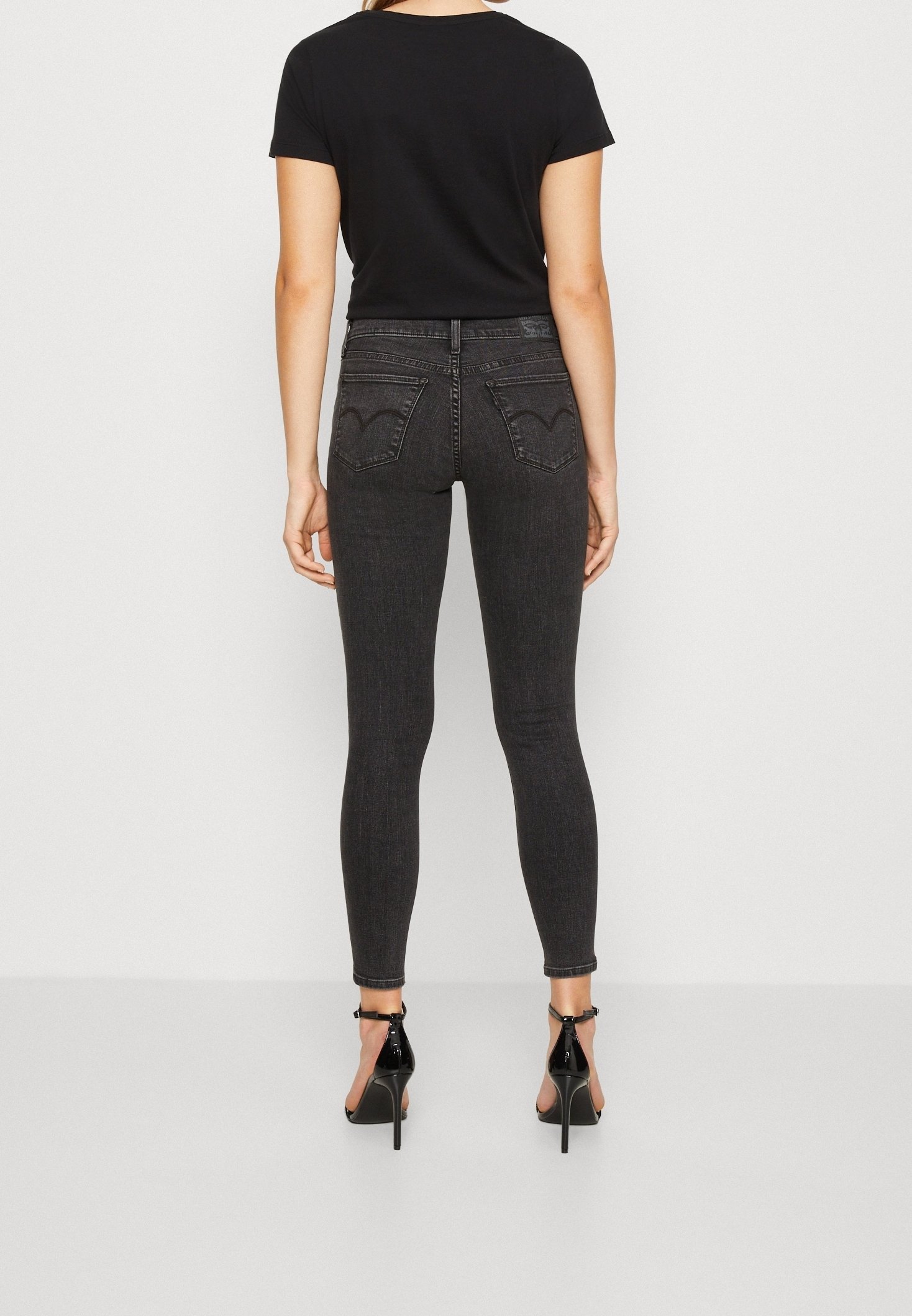 Levi's® Skinny Fit jeans - zwarte denim