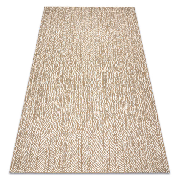 Dywan sizal FLAT 48964265 Jodełka - beż 80x150 cm