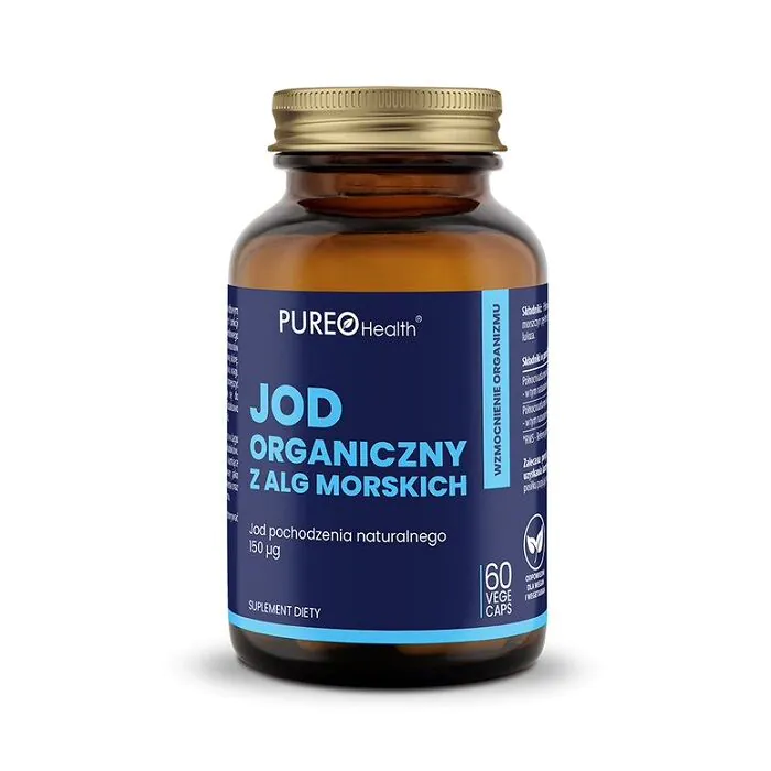 Pureo Health Jod Organiczny z Alg Morskich 150 mcg, Kapsułki