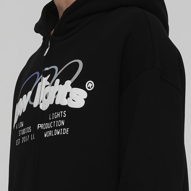 Sudadera con capucha y cremallera con logo de Arctic Ring