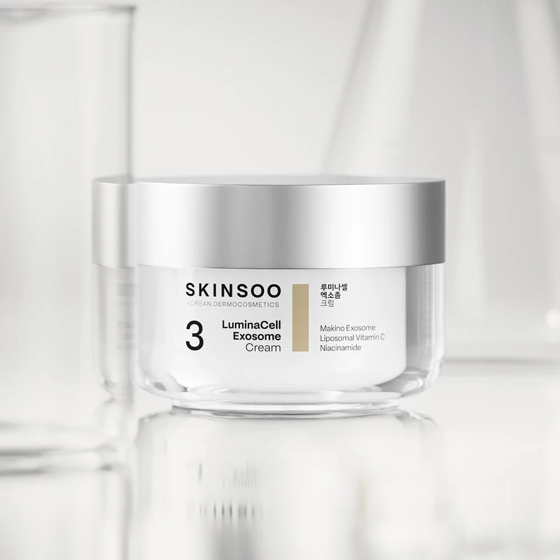 SKINSOO LuminaCell Exosome Cream sejas krēms ar mirdzošu efektu