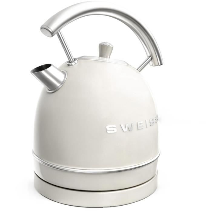 Vintage Kettle - SWEISS - KTL8 - 2200 W - 1.8 L - 360° Swivel Base - Beige