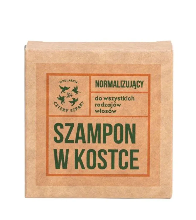 Mydlarnia Cztery Szpaki Normalizujący Szampon w Kostce Rozmaryn i Mandarynka