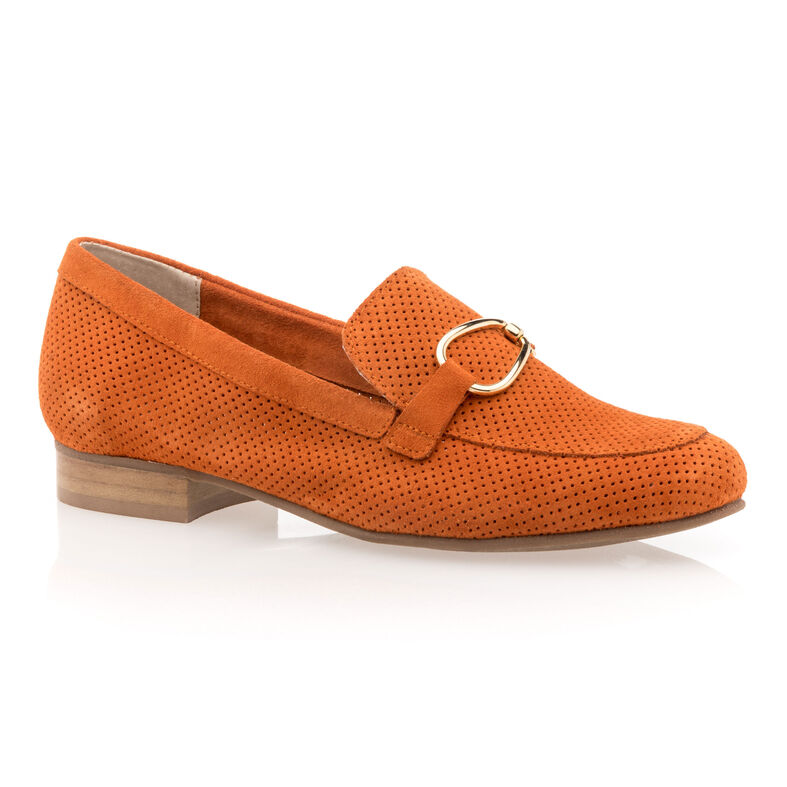 Naisten oranssit loaferit/veneilykengät