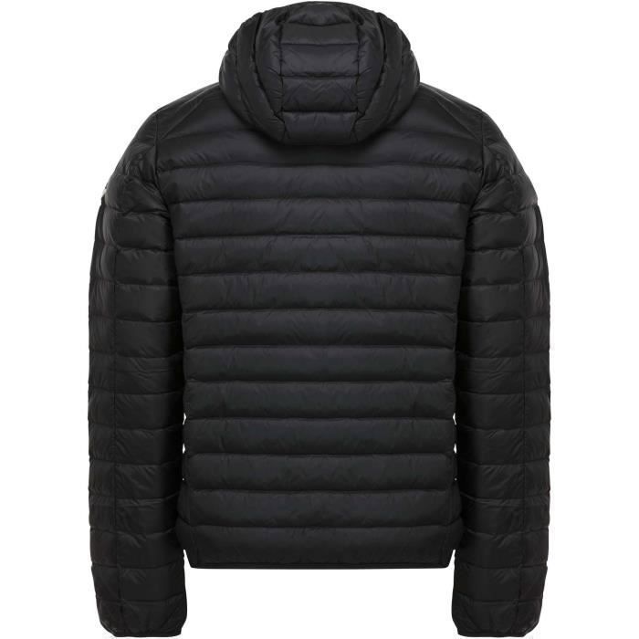 JOTT Nico Men's Hooded Down Jacket with Long Sleeves, Black