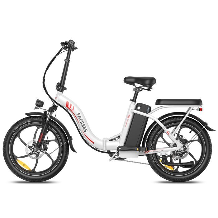 FAFREES F20+ Faltbares Elektrofahrrad, 36V 20Ah 250W, Weiß