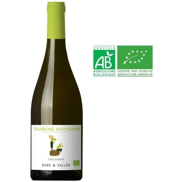 Barc & Vallée L'Eclatante Touraine Sauvignon - Vino Blanco Valle del Loira - Ecológico 2023