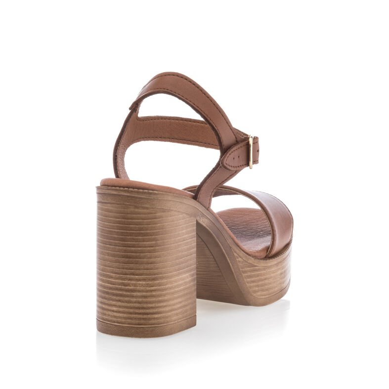 Sandalias marrones para mujer / Zapatos de punta abierta