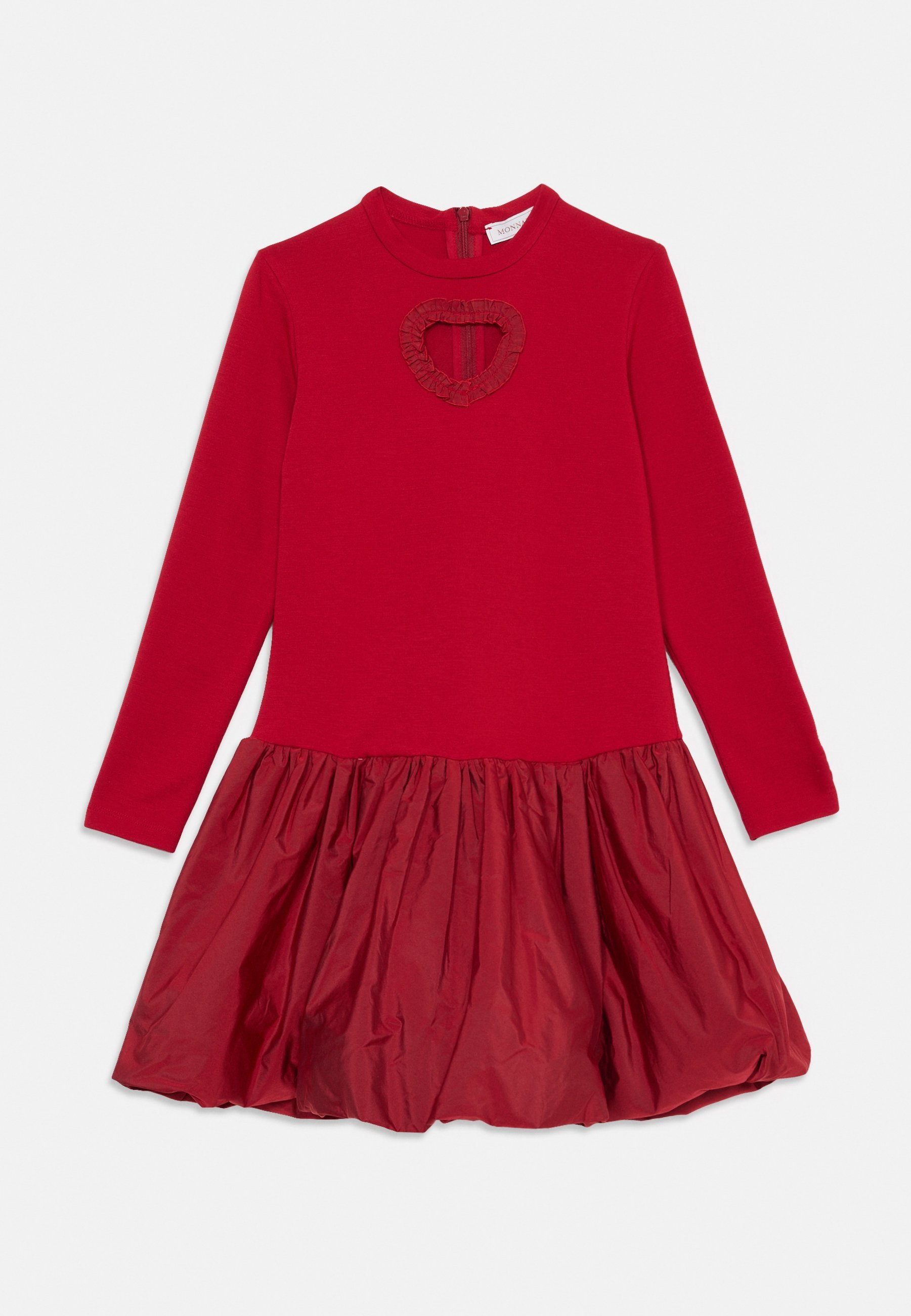 Monnalisa BALLOON DRESS PUNTO MILANO - Dagjurk - robijn