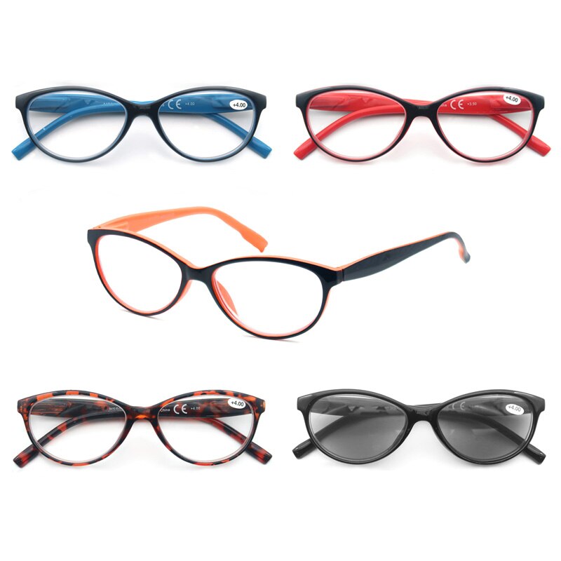 Stilvolle ovale Lesebrille für Damen, ultraklare Lesebrille für Alterssichtigkeit