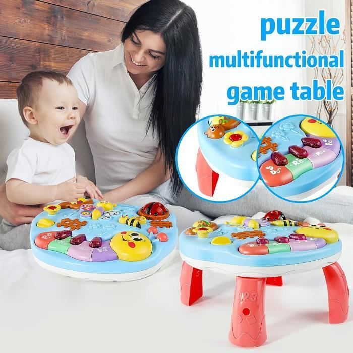 Musical Toy - Activity Table - Light and Sound - Auditory Development - For Babies 2-4 Years
